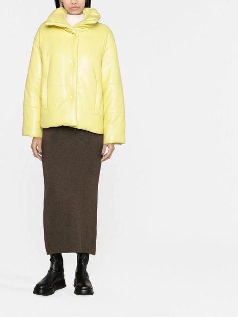 Nanushka oversize padded windbreaker jacket - Yellow