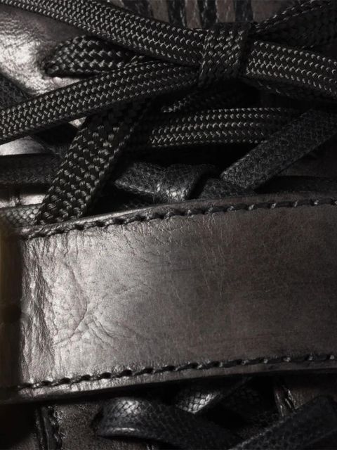 Miu Miu buckle-strap leather sneakers - Black - zdjęcie produktu nr 2