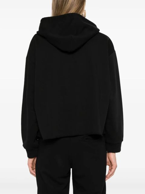 MM6 Maison Margiela numbers-patch hoodie - Black