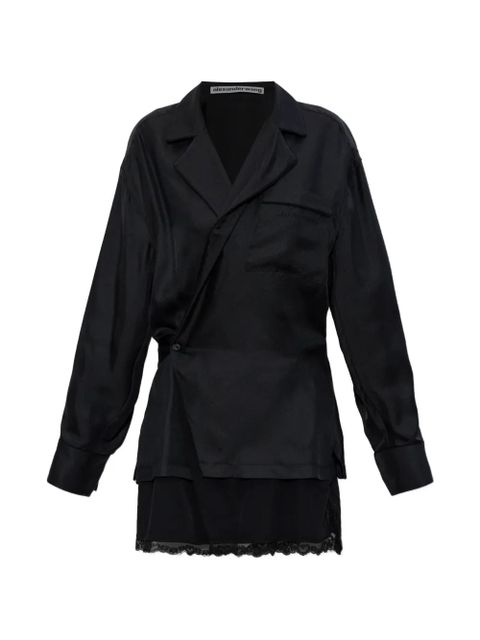 Alexander Wang wrap mini dress - Black - zdjęcie produktu nr 1