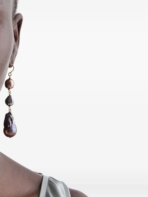 Jil Sander dangle earrings - Gold