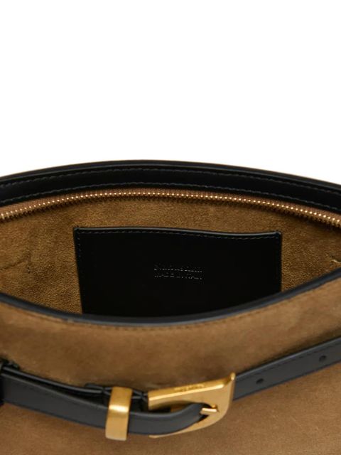 Nanushka mini Harmonica buckle-detail leather shoulder - Neutrals