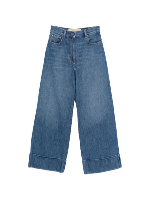 Valentino Garavani belt-loop cuffed jeans - Blue - zdjęcie produktu nr 1