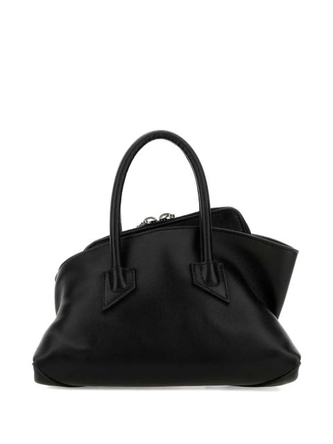 The Attico mini La Passeggiata leather tote bag - Black - zdjęcie produktu nr 2