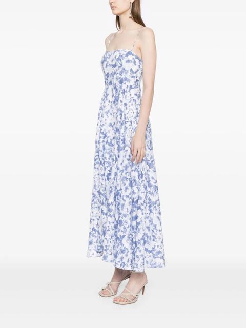 Reformation Monette floral print dress - Blue
