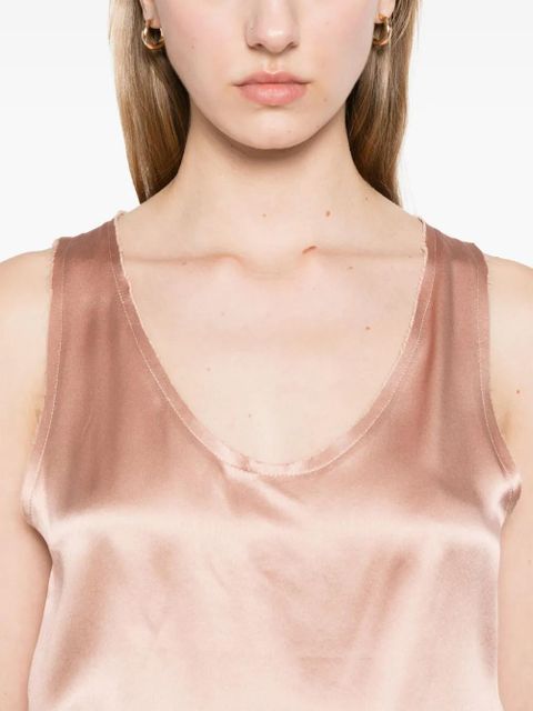 Balmain silk top - Pink