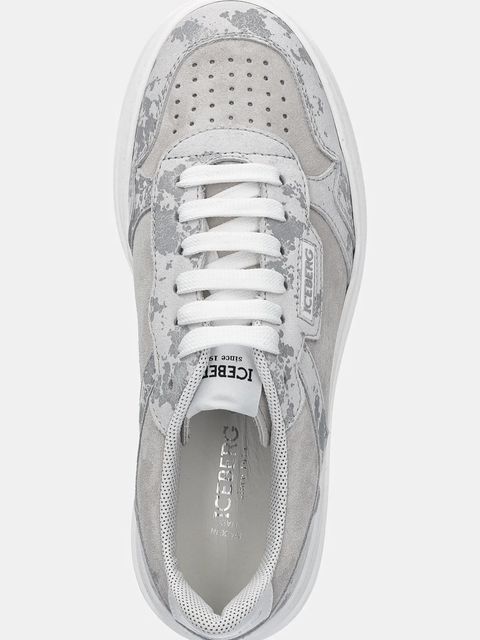 Iceberg sneakersy zamszowe Clock V2 damskie kolor szary ID21130E