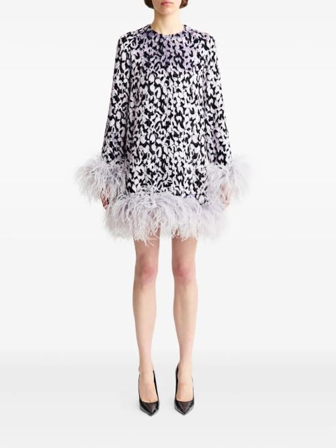 16Arlington Hodi devoré feather mini dress - Purple - zdjęcie produktu nr 2