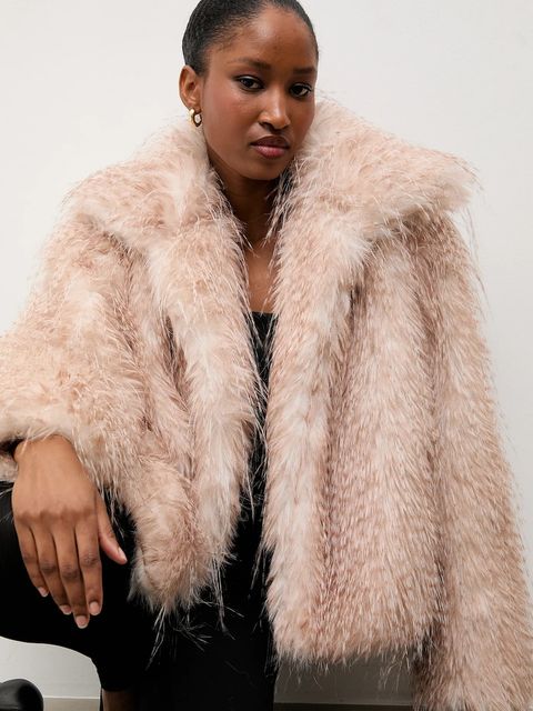 Answear.LAB kurtka kolor beżowy przejściowa oversize