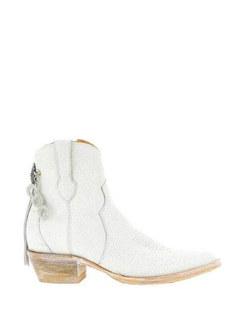 Comme Des Garçons X Mexicana embroidery charm-ankle boots - White - zdjęcie produktu nr 1