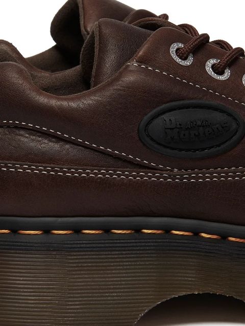 Dr. Martens półbuty skórzane Buzz 5i damskie kolor brązowy na platformie DM41129200