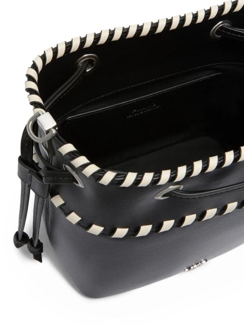 PINKO braided-trim bucket bag - Black