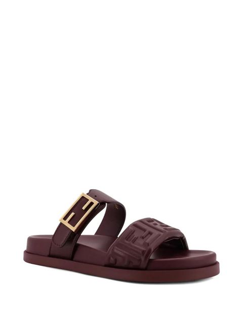 FENDI Fendi Feel embossed sandals - Brown - zdjęcie produktu nr 2