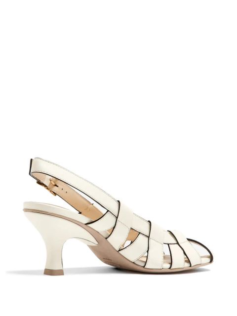 Tod's leather slingback pumps - Neutrals