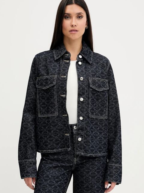 HUGO kurtka jeansowa kolor granatowy przejściowa 50541531 - zdjęcie produktu nr 1