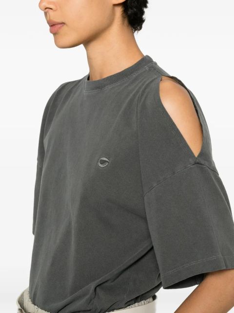 Coperni open-shoulder T-shirt - Grey