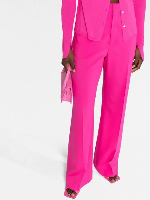 Jacquemus Sauge high-waisted flared trousers - Pink