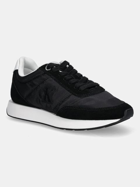 Calvin Klein sneakersy RETRO RUNNER LACE UP NYLON MG damskie kolor czarny YW0YW01990 - zdjęcie produktu nr 1