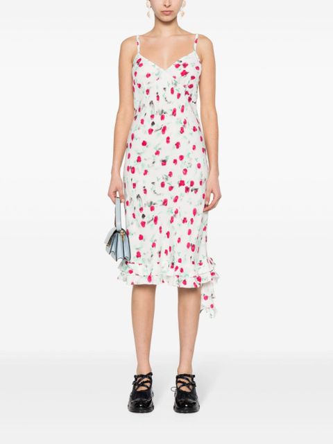 Marni Reverie-print midi dress - White - zdjęcie produktu nr 2