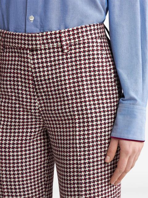 ETRO straight-leg tailored trousers - White