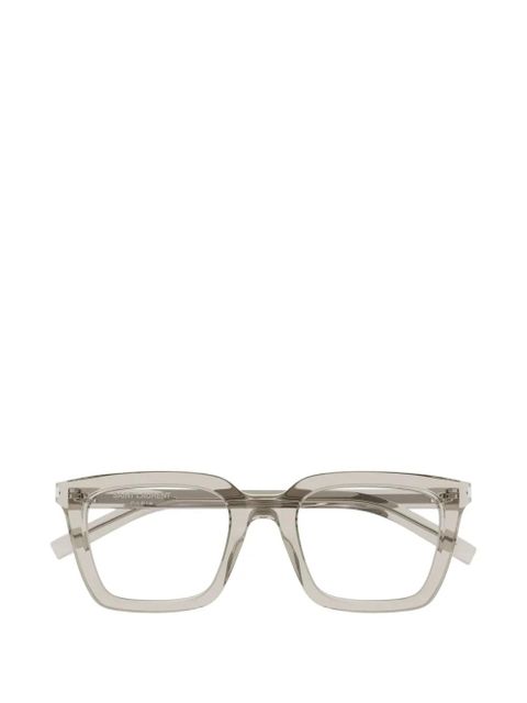 Saint Laurent Eyewear square-frame glasses - Grey - zdjęcie produktu nr 1