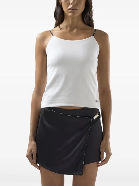 GCDS logo-strap tank top - White