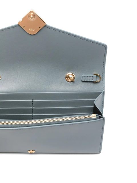 FENDI FF Diamonds mottled logo mini bag - Blue