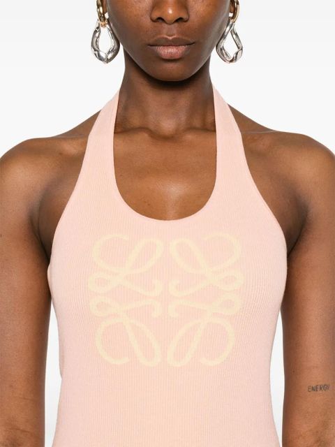 LOEWE Anagram-motif maxi dress - Pink