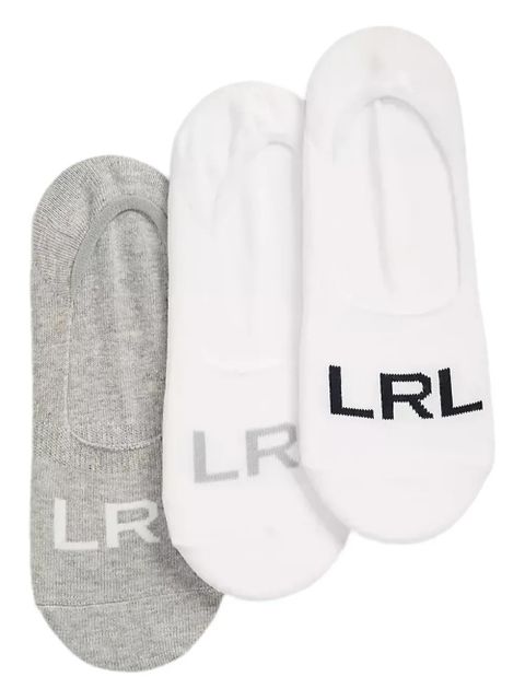 Lauren Ralph Lauren logo-print no-show socks (pack of three) - White - zdjęcie produktu nr 1