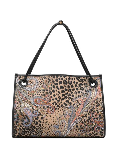 ETRO leopard-print tote bag - Brown - zdjęcie produktu nr 1