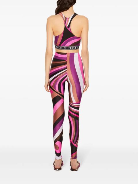 PUCCI iride-print leggings - Pink