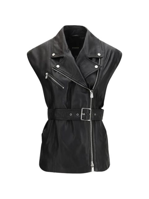 PINKO Gypsy belted gilet - Black - zdjęcie produktu nr 1