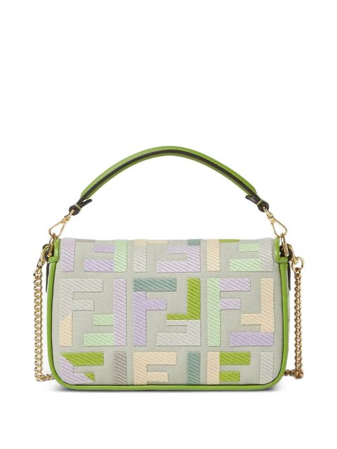 FENDI mini Baguette® tote bag - Green - zdjęcie produktu nr 2