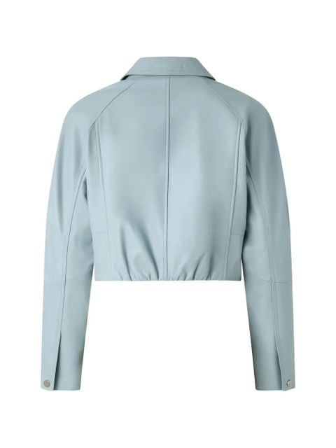 PINKO zip leather jacket - Blue - zdjęcie produktu nr 2