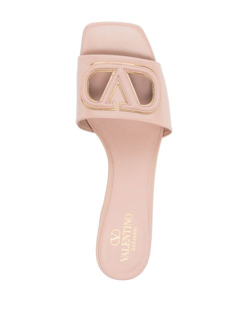 Valentino Garavani VLogo cut-out sandals - Pink