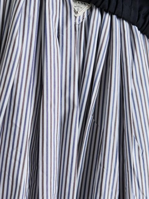 Prada striped poplin skirt - White - zdjęcie produktu nr 2