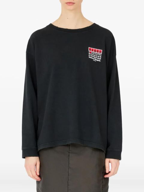 Maison Margiela bingo-print cotton sweatshirt - Black - zdjęcie produktu nr 2