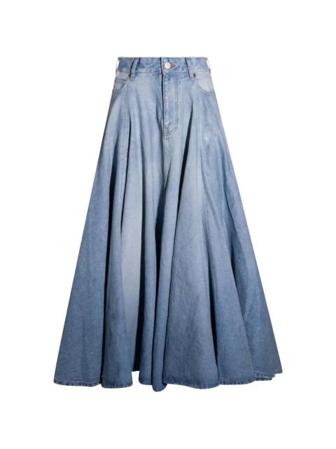 Balenciaga Godet panelled maxi skirt - Blue - zdjęcie produktu nr 1