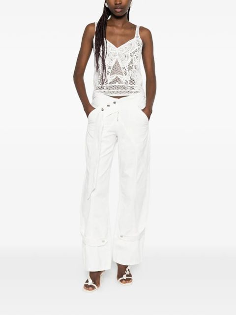 Blumarine straight trousers - White - zdjęcie produktu nr 2