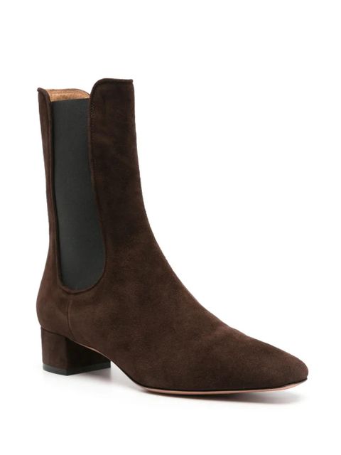 Aquazzura Lyon 35mm suede boots - Brown