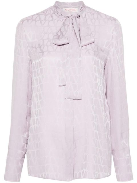 Valentino Garavani Toile-Iconographe-jacquard shirt - Purple