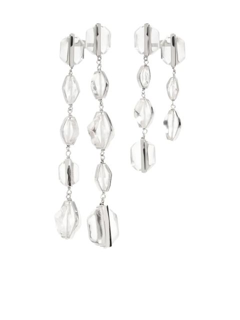 Jil Sander drop earrings - Silver - zdjęcie produktu nr 1