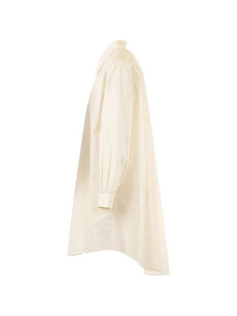 MM6 Maison Margiela long-sleeve shirt mini dress - Neutrals