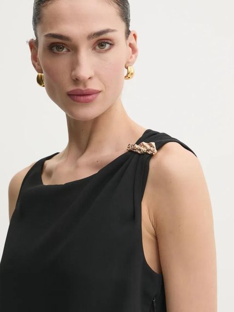 Marella sukienka DOCCIA kolor czarny mini prosta 2513221043200