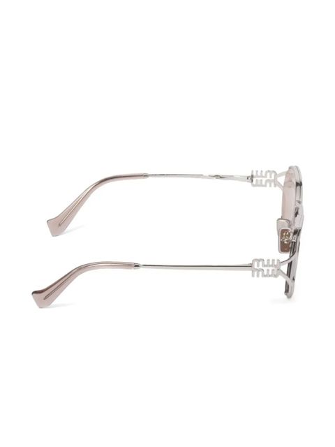 Miu Miu Eyewear oval-frame sunglasses - Silver