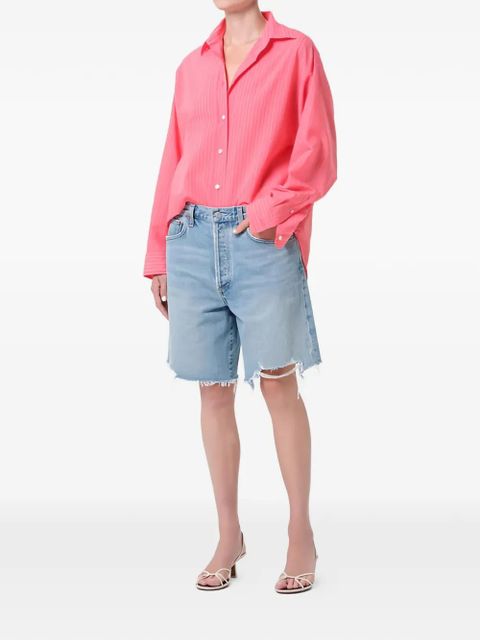 AGOLDE Sona pinstriped shirt - Pink - zdjęcie produktu nr 2