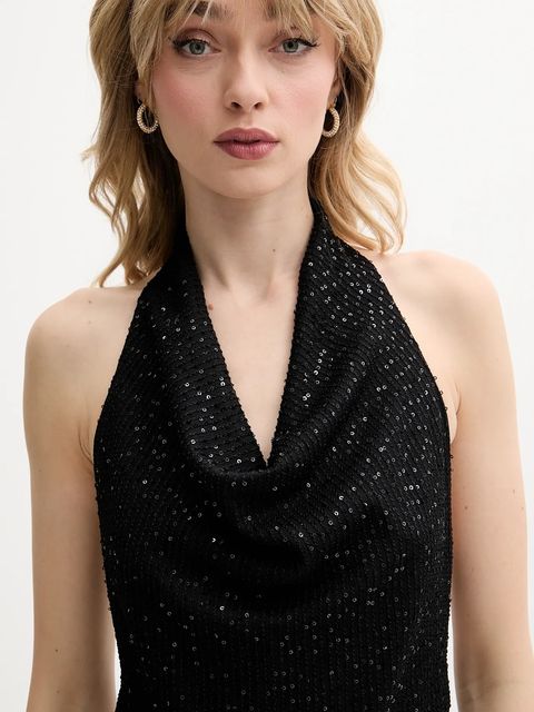 IRO sukienka kolor czarny mini dopasowana WM33MATIE