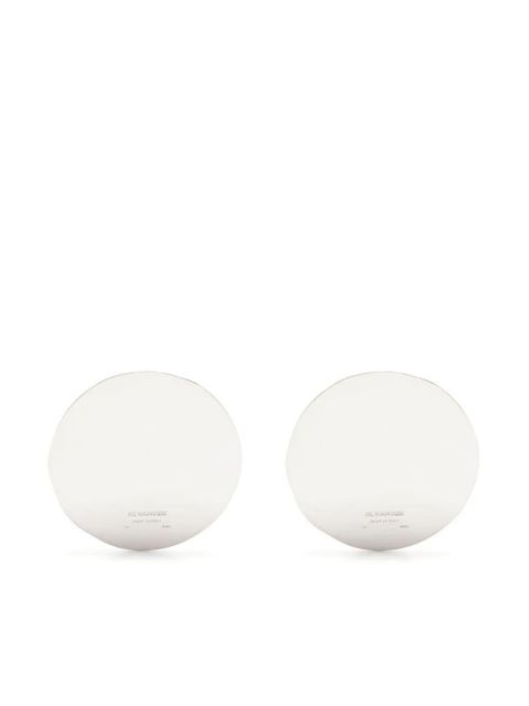 Jil Sander enamel plate earrings - Silver - zdjęcie produktu nr 1