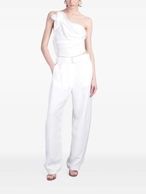 Magda Butrym one-shoulder draped top - White - zdjęcie produktu nr 2