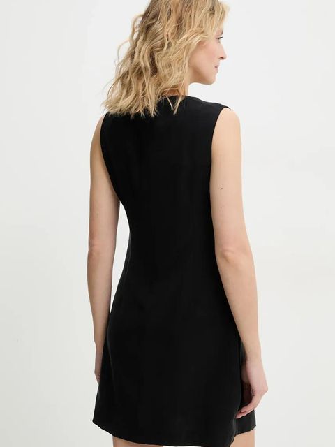 Answear.LAB sukienka kolor czarny mini prosta